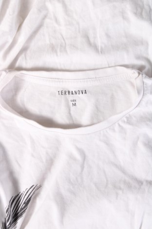 Ανδρικό t-shirt Terranova, Μέγεθος M, Χρώμα Λευκό, Τιμή 9,72 €