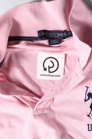 Мъжка тениска U.S. Polo Assn., Размер M, Цвят Розов, Цена 31,49 лв.