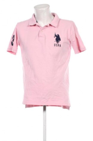 Мъжка тениска U.S. Polo Assn., Размер M, Цвят Розов, Цена 31,49 лв.