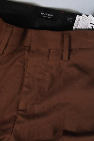 Męskie spodnie Pull&Bear, Rozmiar S, Kolor Brązowy, Cena 55,99 zł