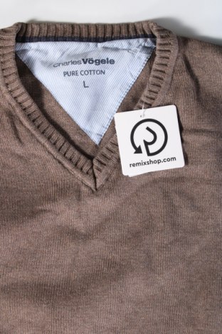 Herrenpullover Charles Vogele, Größe L, Farbe Beige, Preis € 24,99