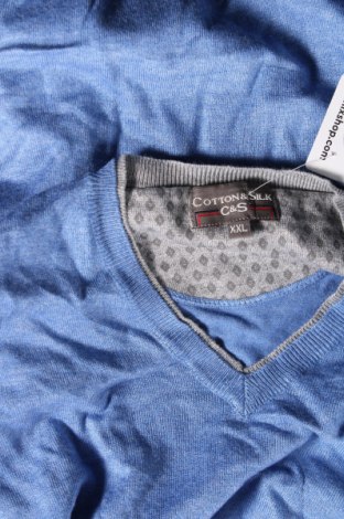 Herrenpullover Cotton&silk, Größe XXL, Farbe Blau, Preis € 24,99