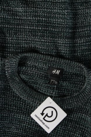 Męski sweter H&M, Rozmiar M, Kolor Zielony, Cena 111,99 zł