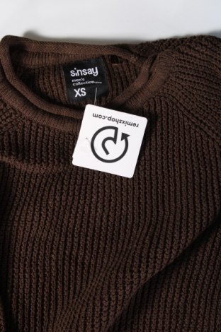 Herrenpullover Sinsay, Größe XS, Farbe Braun, Preis € 24,99