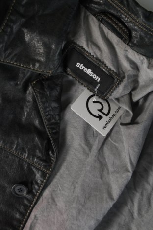 Herren Lederjacke Strellson, Größe L, Farbe Grau, Preis € 157,49