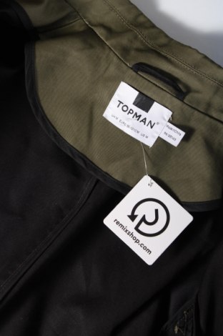 Мъжко палто Topman, Размер M, Цвят Зелен, Цена 116,00 лв.