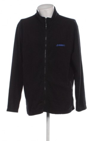 Ανδρική ζακέτα fleece James & Nicholson, Μέγεθος 3XL, Χρώμα Μαύρο, Τιμή 18,99 €