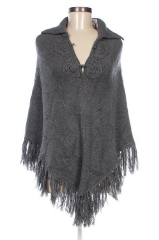 Poncho Yessica, Größe M, Farbe Grau, Preis 4,99 €