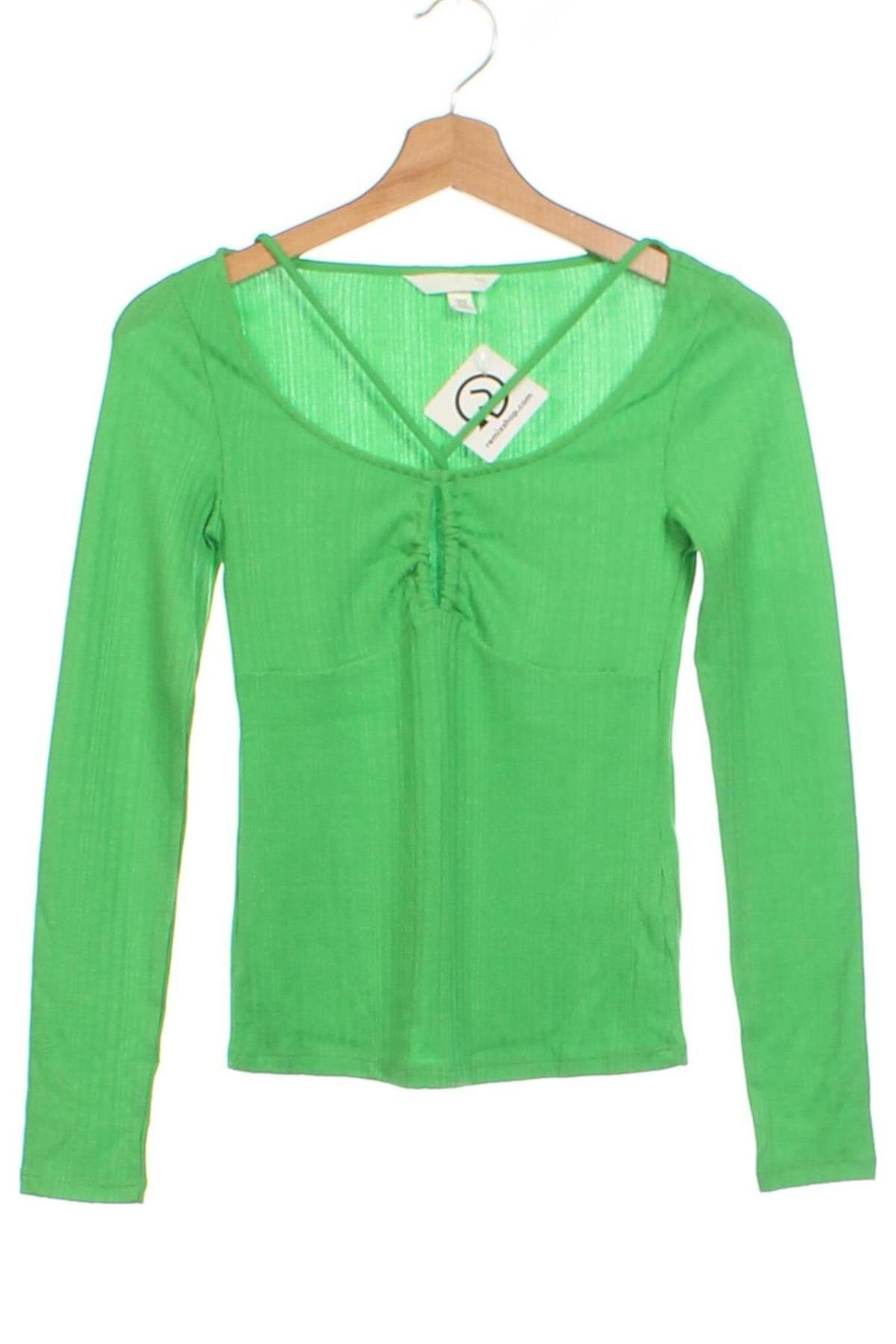 Damen Shirt H&M, Größe XS, Farbe Grün, Preis € 9,72