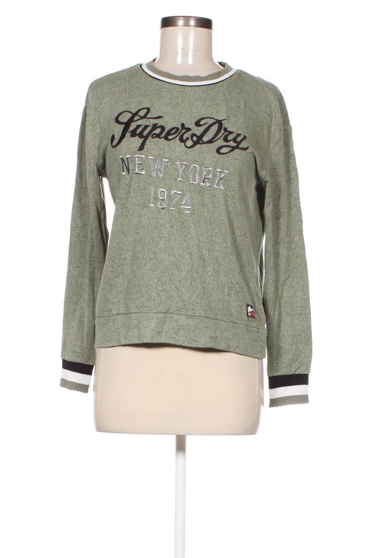 Дамска блуза Superdry, Размер M, Цвят Зелен, Цена 31,49 лв.