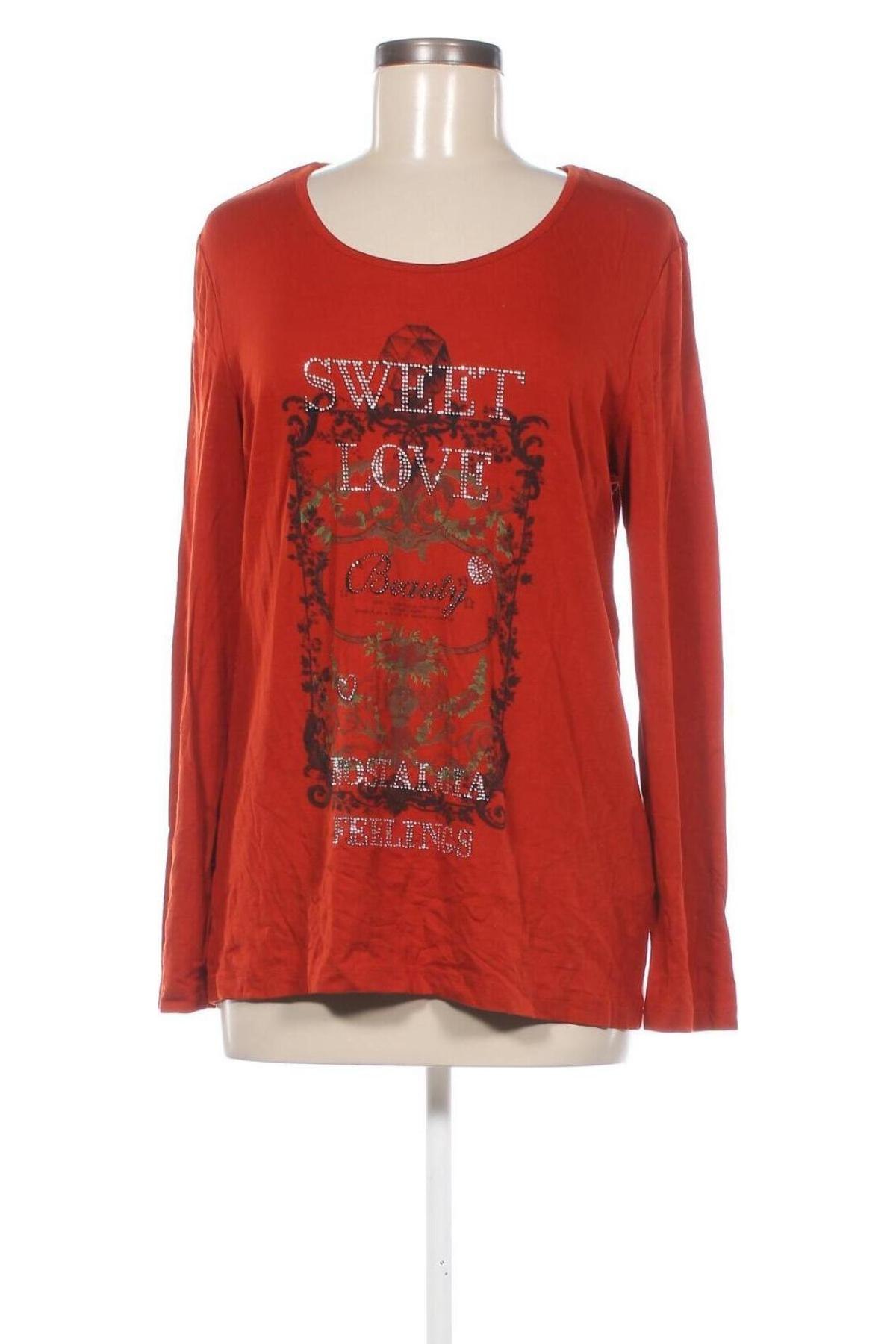 Damen Shirt Via Appia, Größe L, Farbe Orange, Preis € 23,99