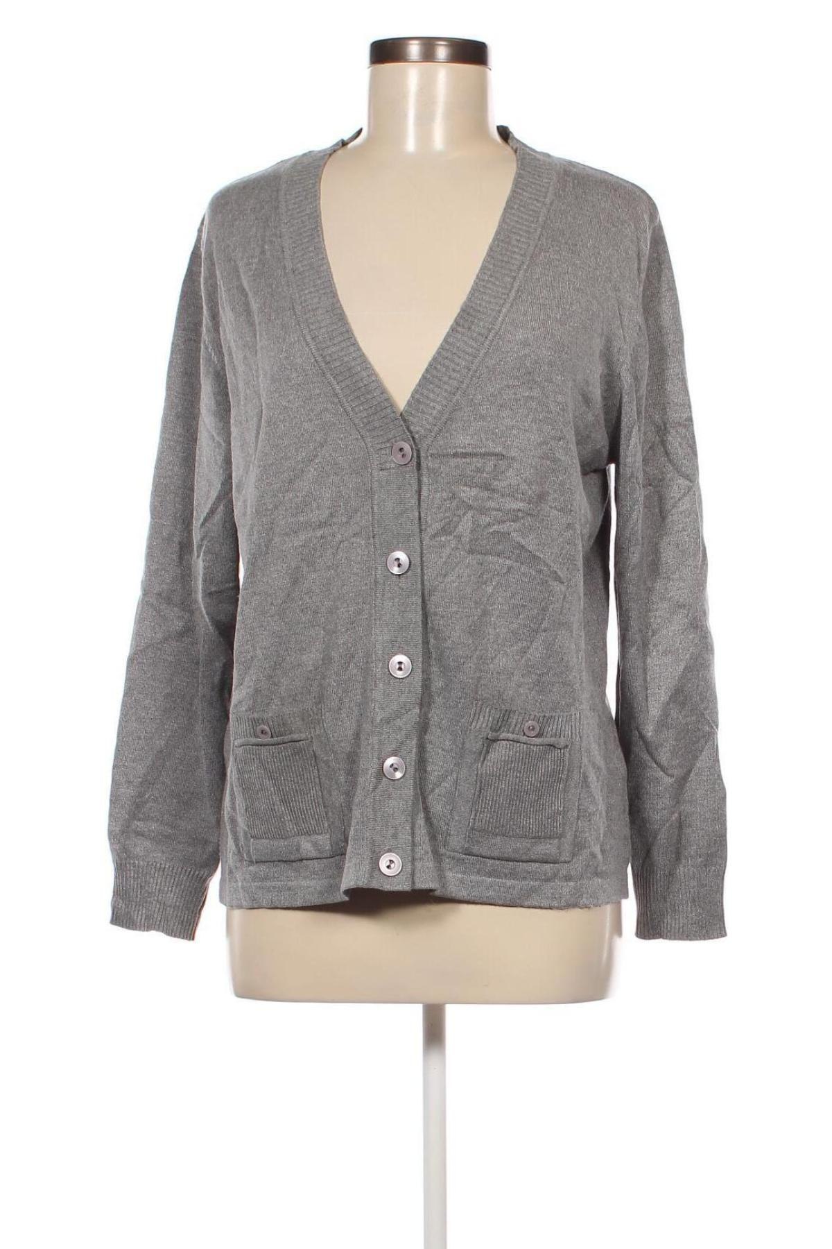 Damen Strickjacke, Größe M, Farbe Grau, Preis € 20,49