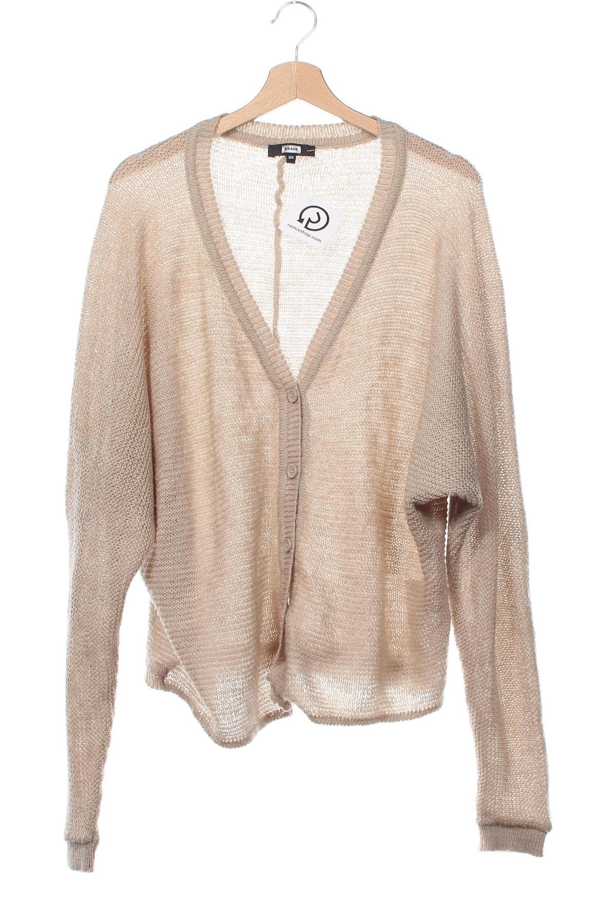 Damen Strickjacke Bik Bok, Größe XS, Farbe Beige, Preis 14,83 €