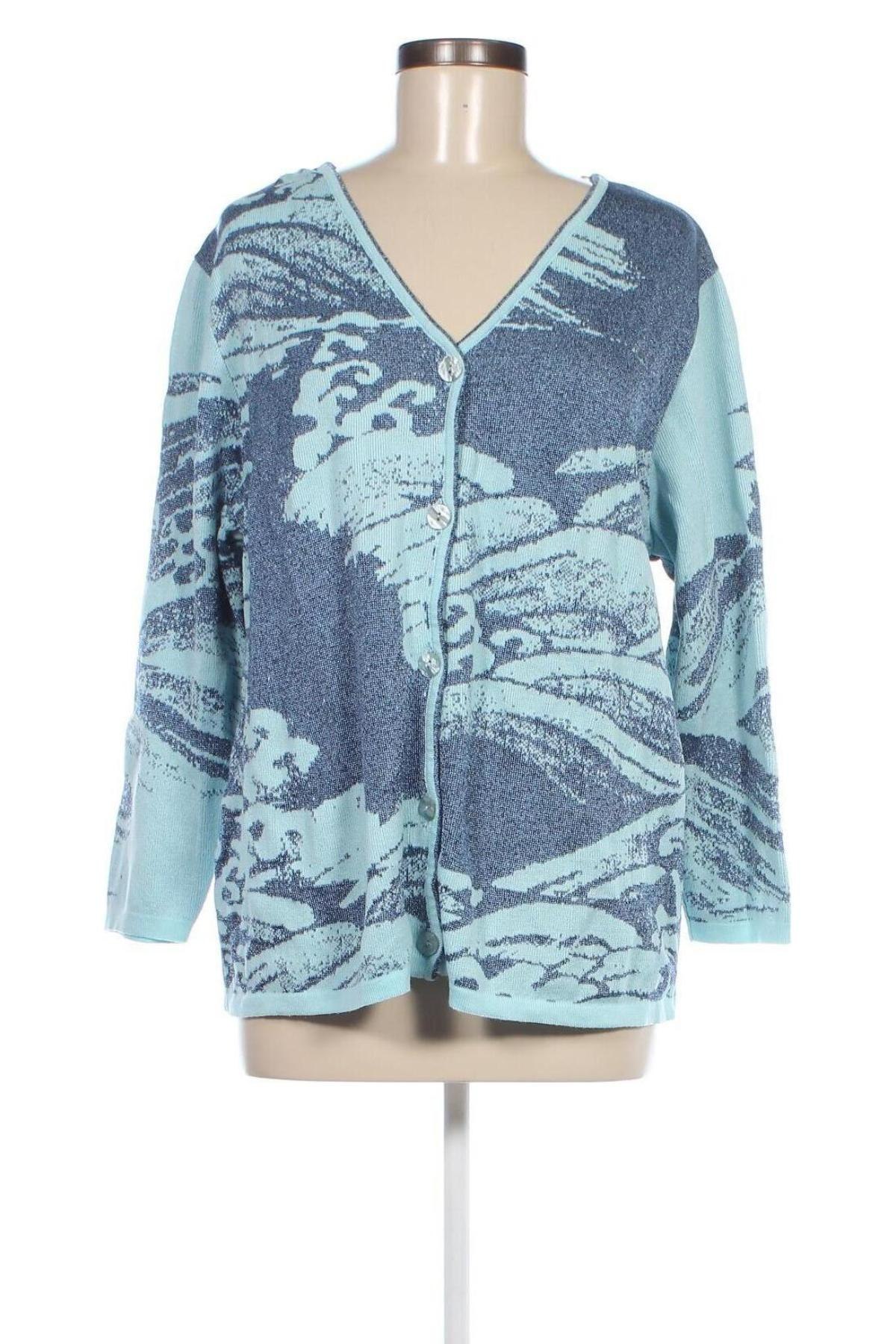 Damen Strickjacke Creation Atelier, Größe XL, Farbe Blau, Preis 15,00 €