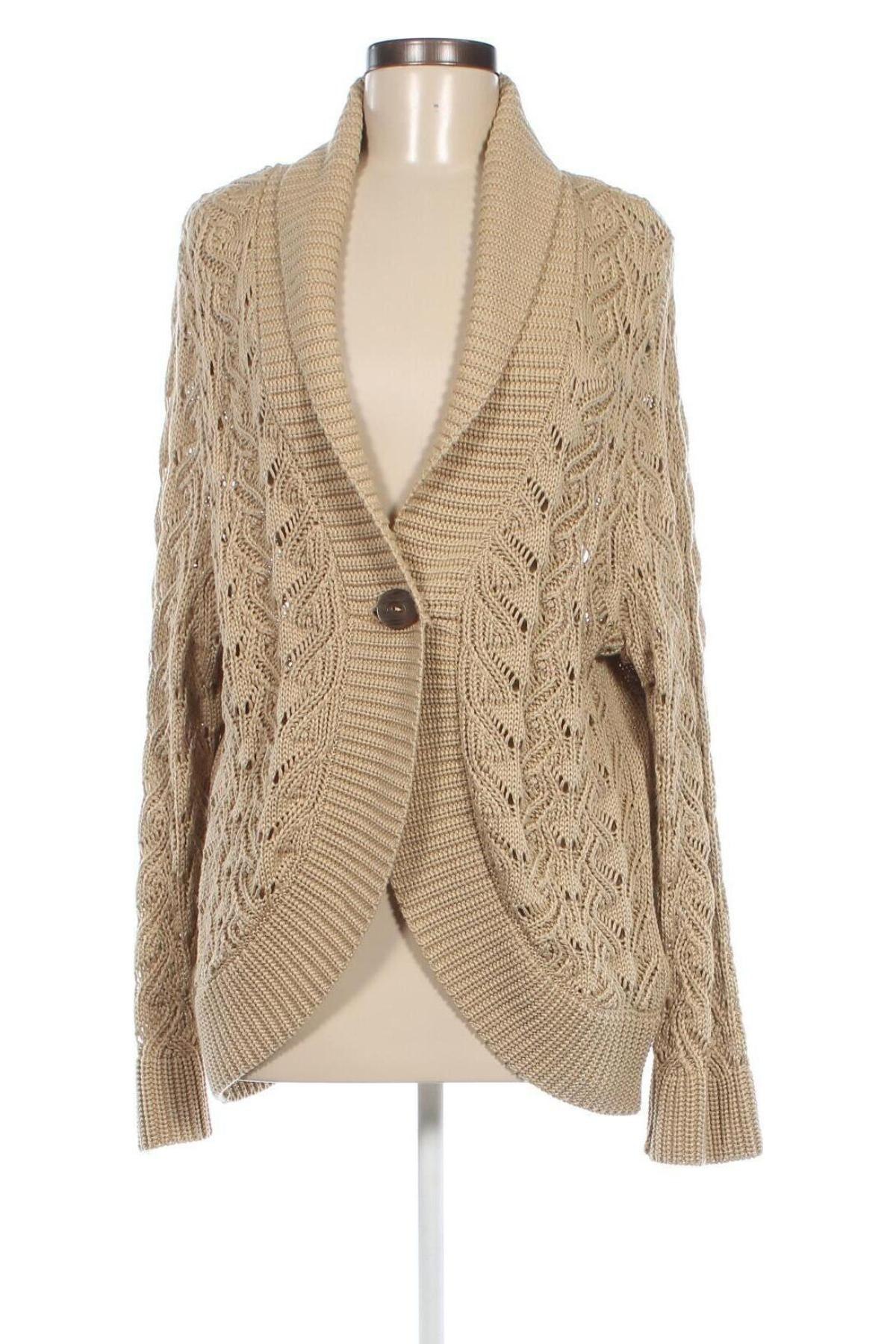 Damen Strickjacke Gina Laura, Größe XL, Farbe Beige, Preis € 13,49