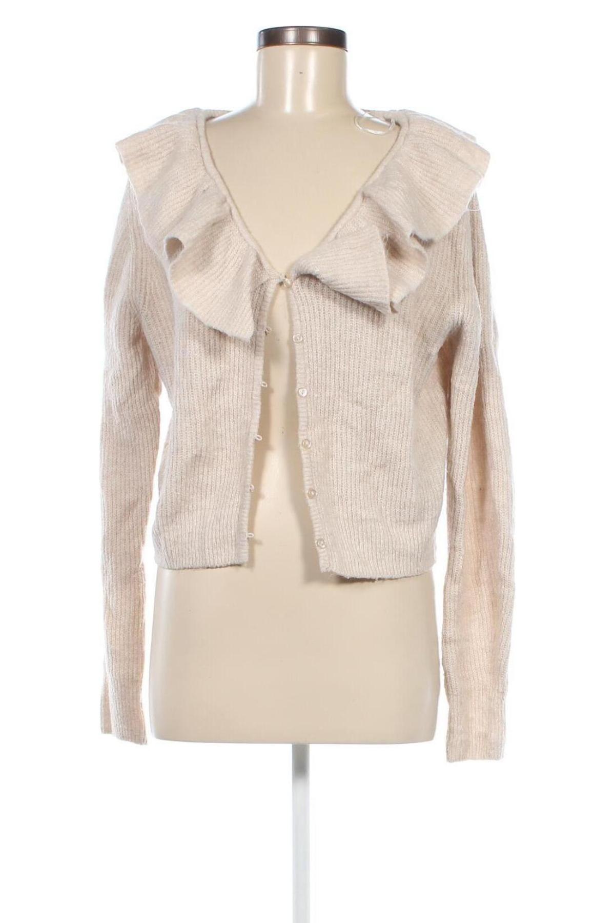 Damen Strickjacke H&M, Größe L, Farbe Beige, Preis 20,49 €