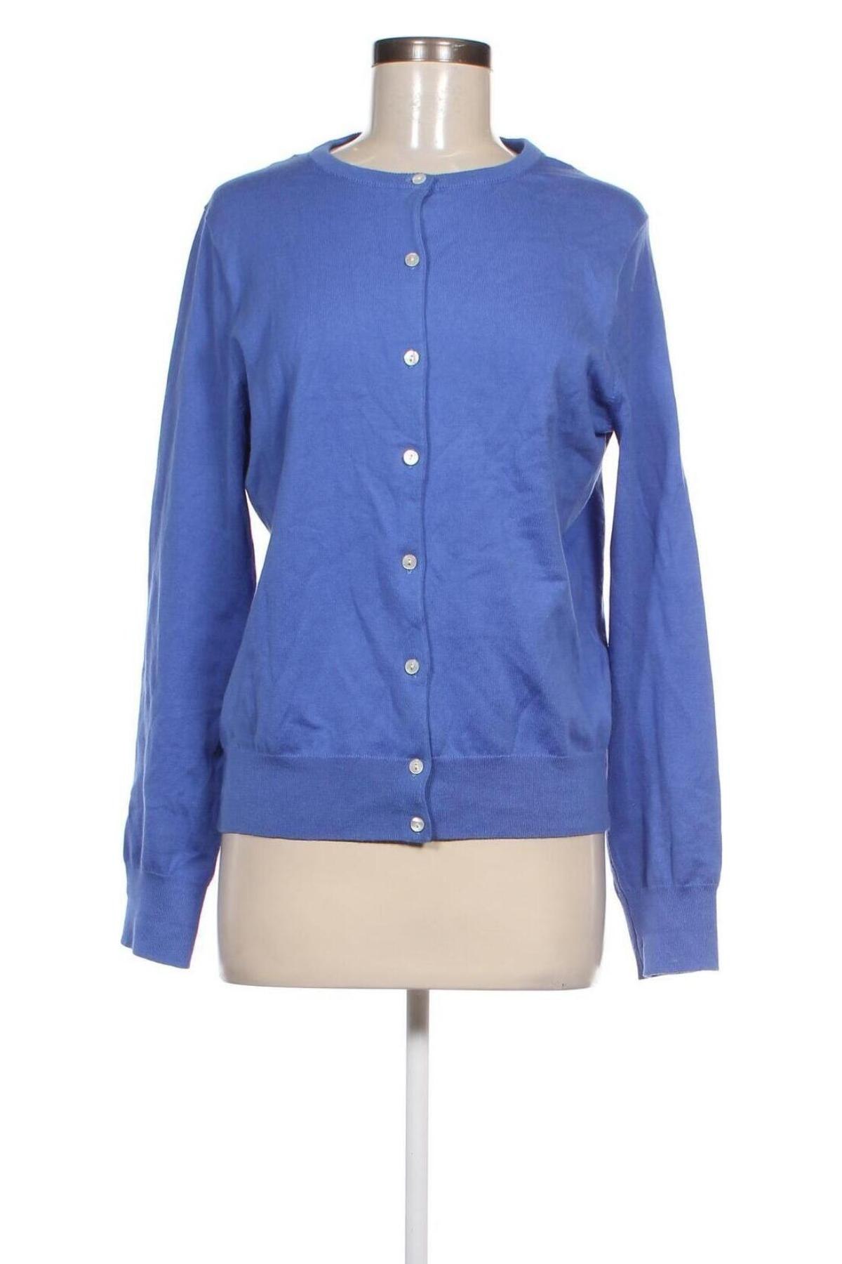 Damen Strickjacke Lands' End, Größe M, Farbe Blau, Preis 20,49 €