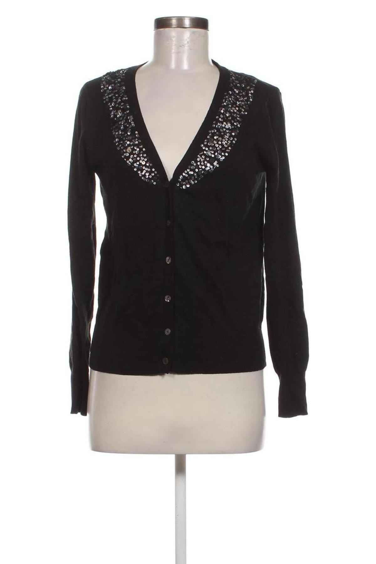 Cardigan de damă Mango, Mărime L, Culoare Negru, Preț 68,88 Lei