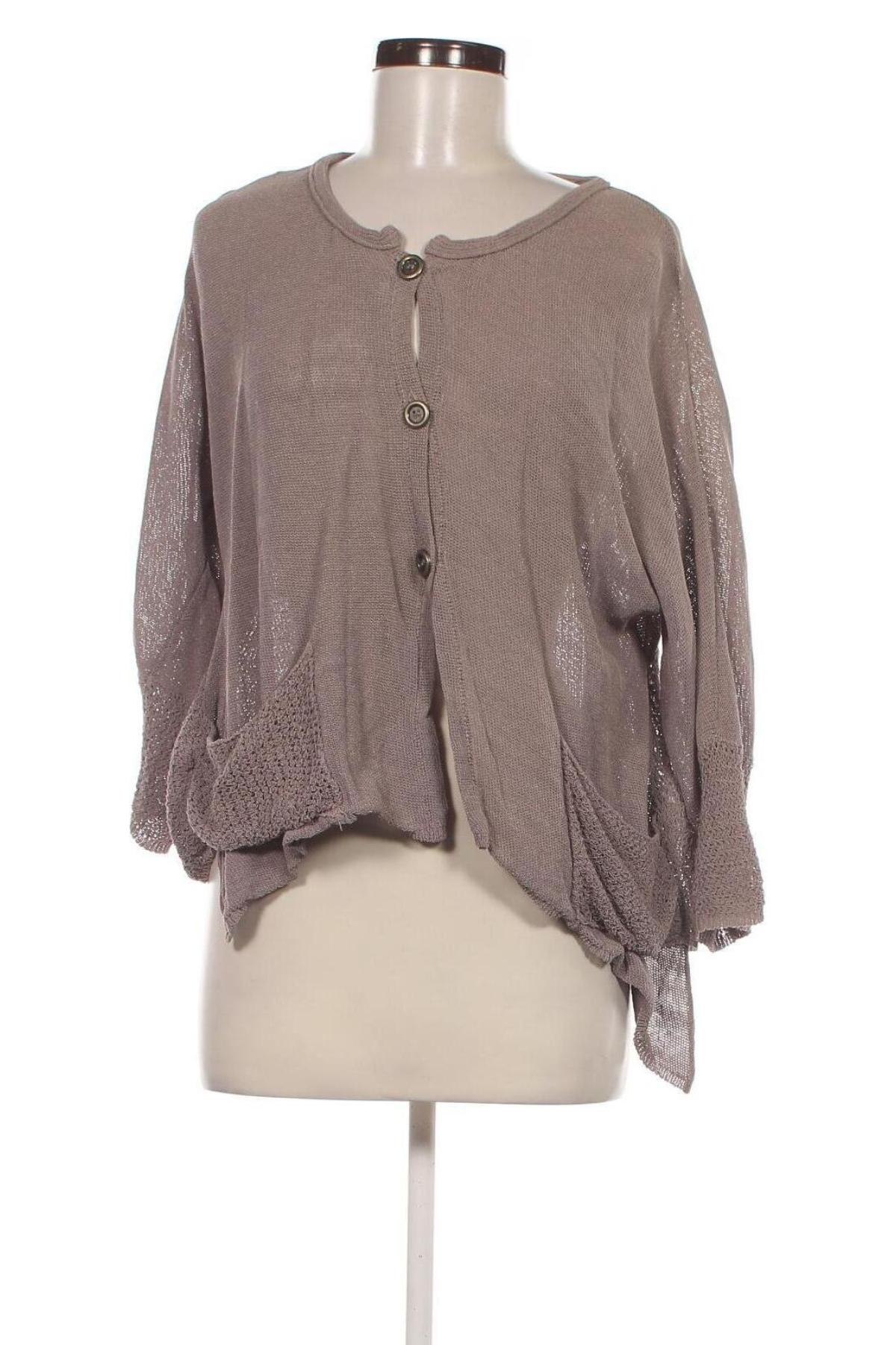 Damen Strickjacke Norwiss, Größe 3XL, Farbe Beige, Preis 14,83 €