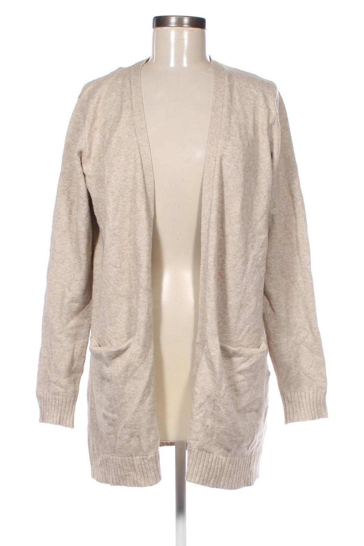 Damen Strickjacke VILA, Größe XL, Farbe Beige, Preis 18,99 €