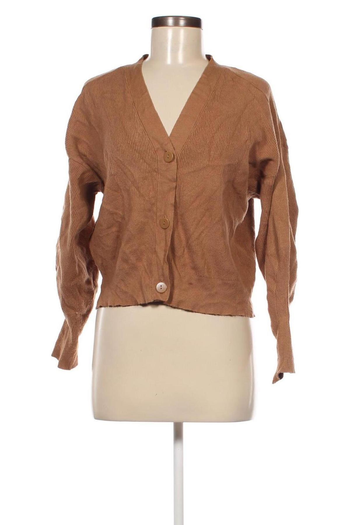 Damen Strickjacke Zara, Größe M, Farbe Beige, Preis 4,99 €