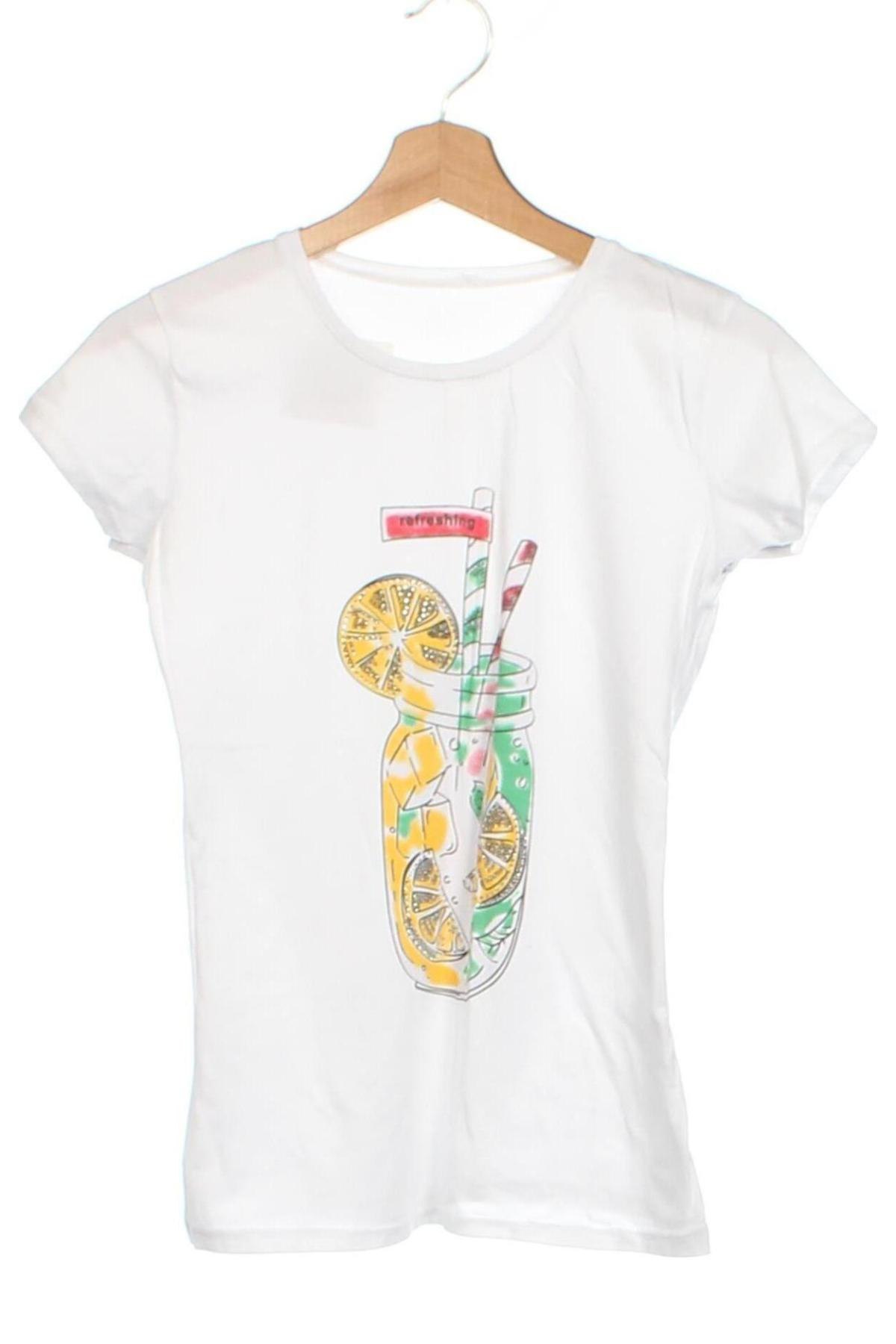 Damen T-Shirt, Größe XS, Farbe Weiß, Preis € 8,70