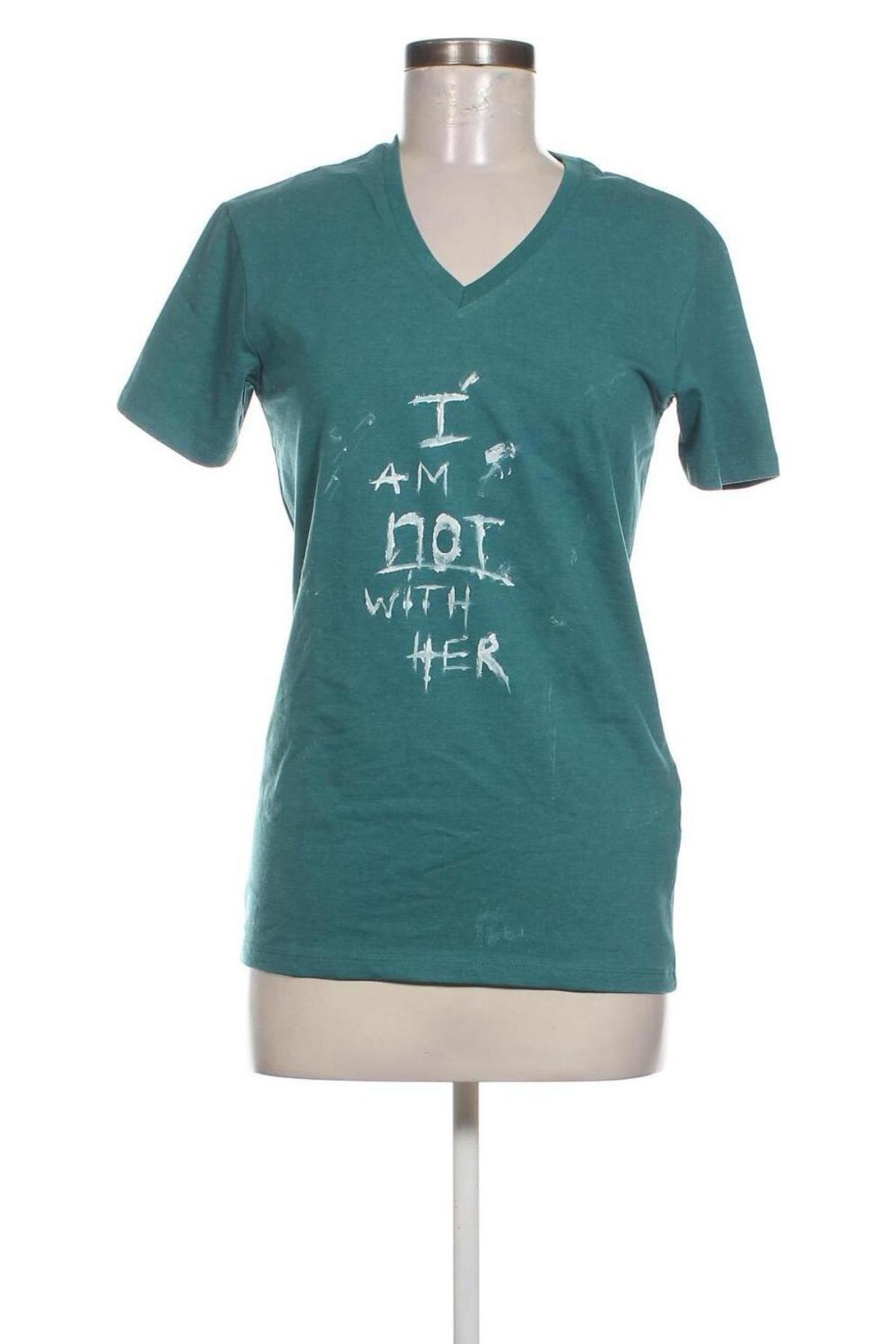 Damen T-Shirt Bershka, Größe S, Farbe Grün, Preis € 8,70