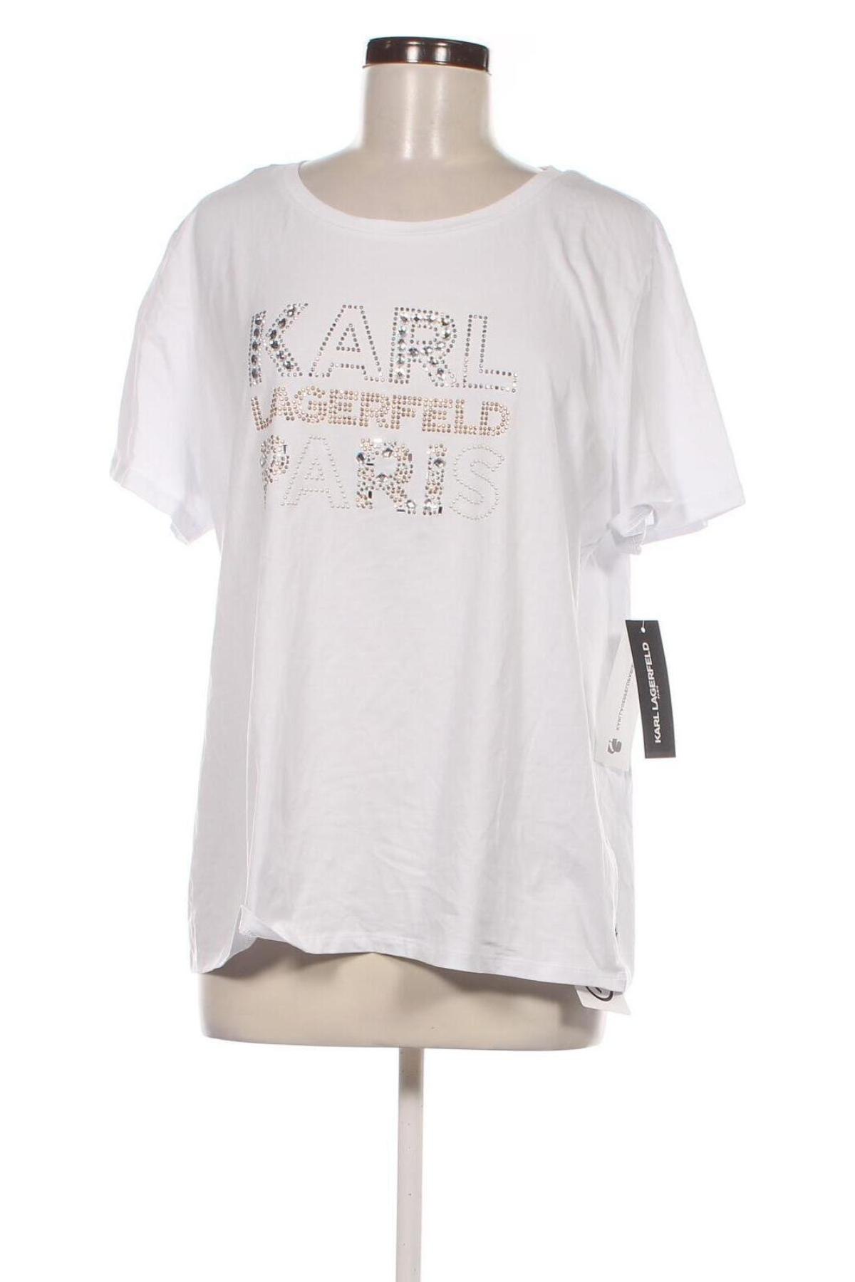 Tricou de femei Karl Lagerfeld, Mărime XL, Culoare Alb, Preț 323,98 Lei