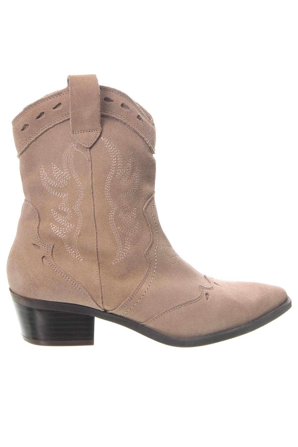 Damen Stiefeletten Stradivarius, Größe 38, Farbe Beige, Preis 24,46 €