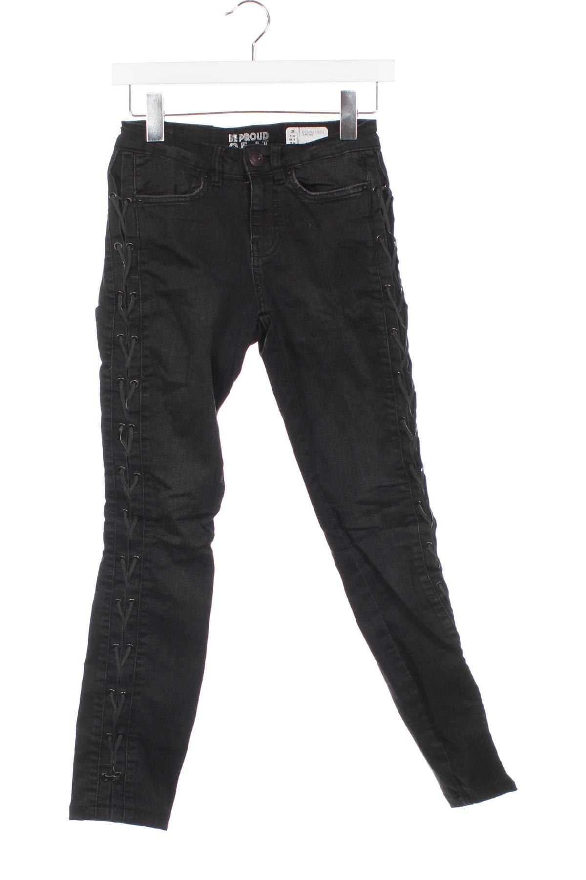 Damskie jeansy Denim 1982, Rozmiar XS, Kolor Czarny, Cena 41,99 zł