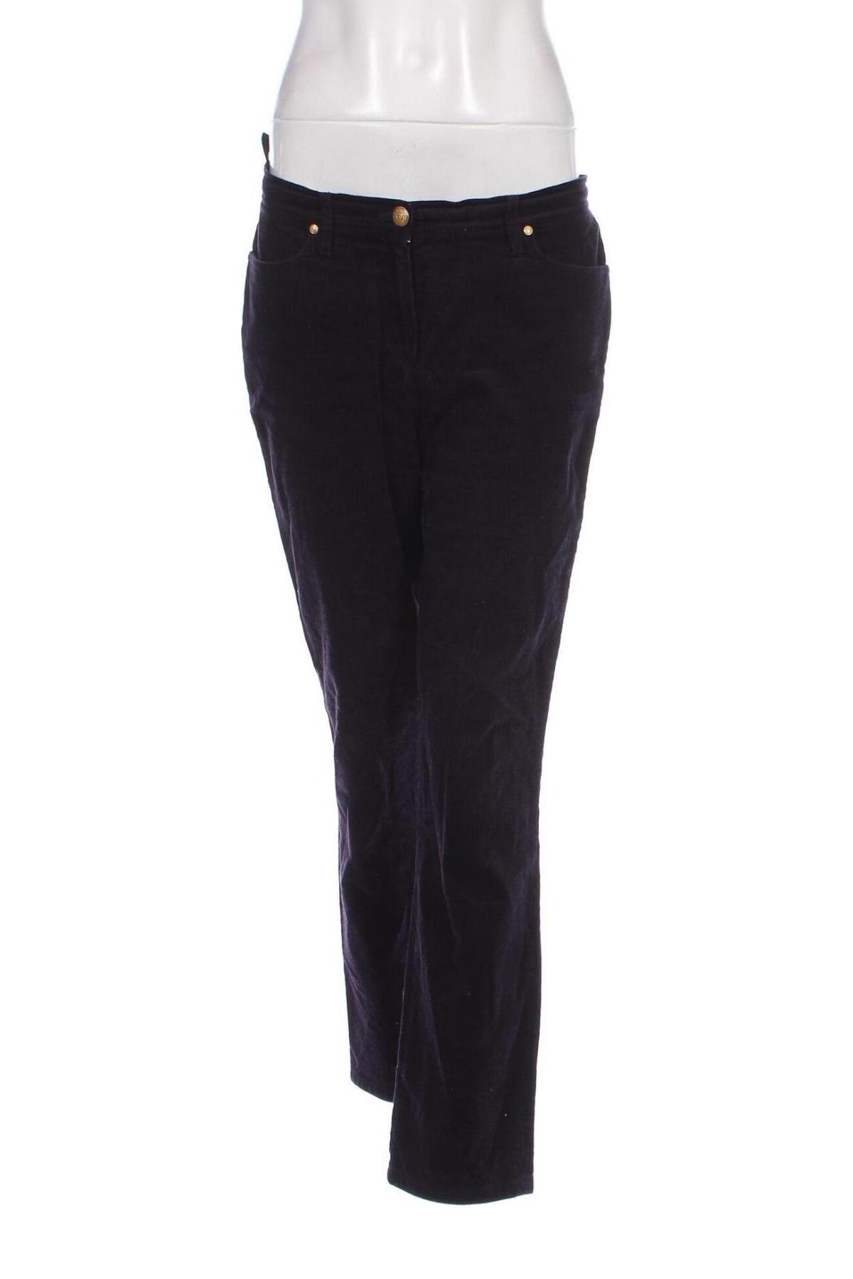 Pantaloni de velvet de femei Elegance, Mărime M, Culoare Mov, Preț 223,99 Lei