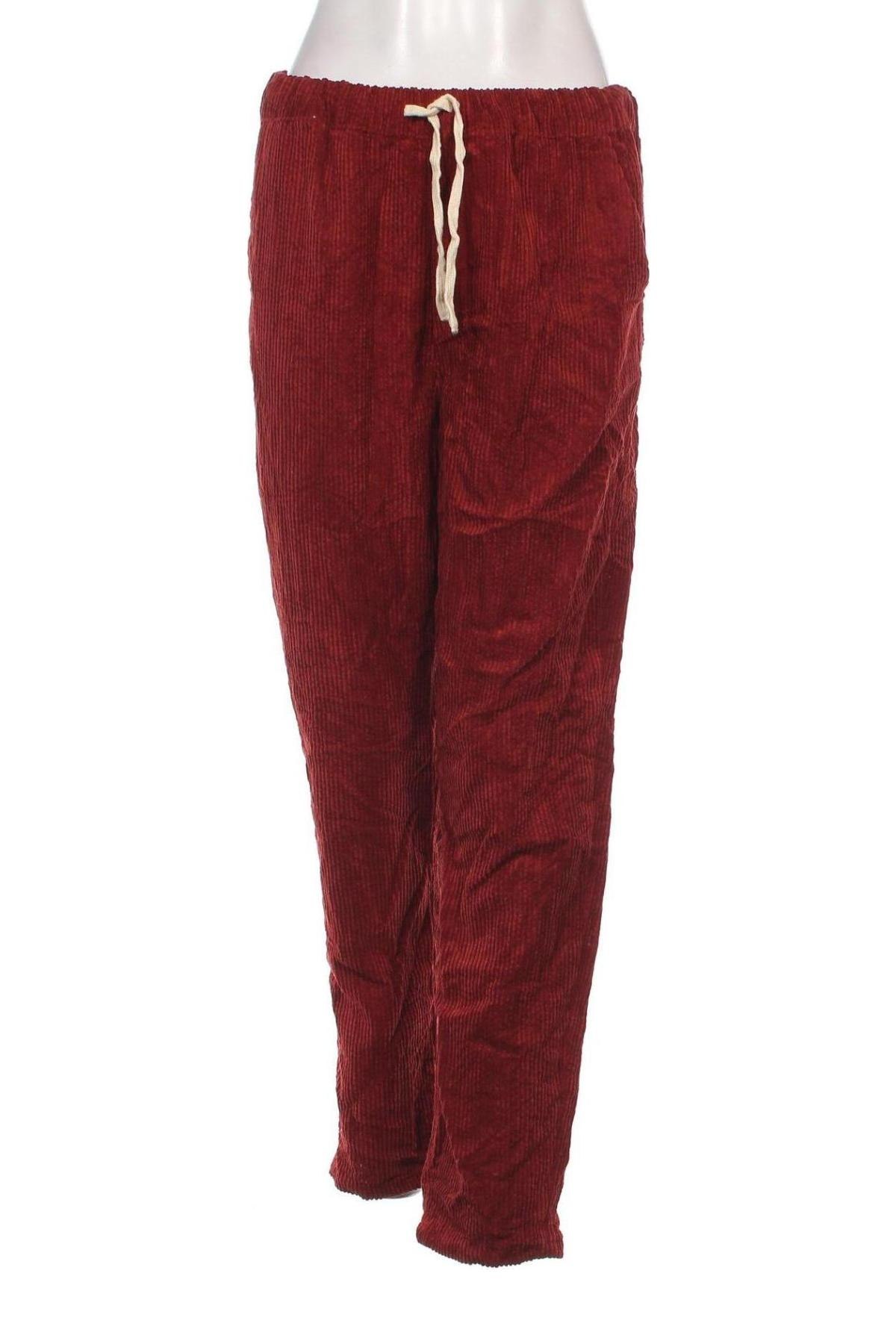 Pantaloni de velvet de femei Forever 21, Mărime M, Culoare Roșu, Preț 88,99 Lei