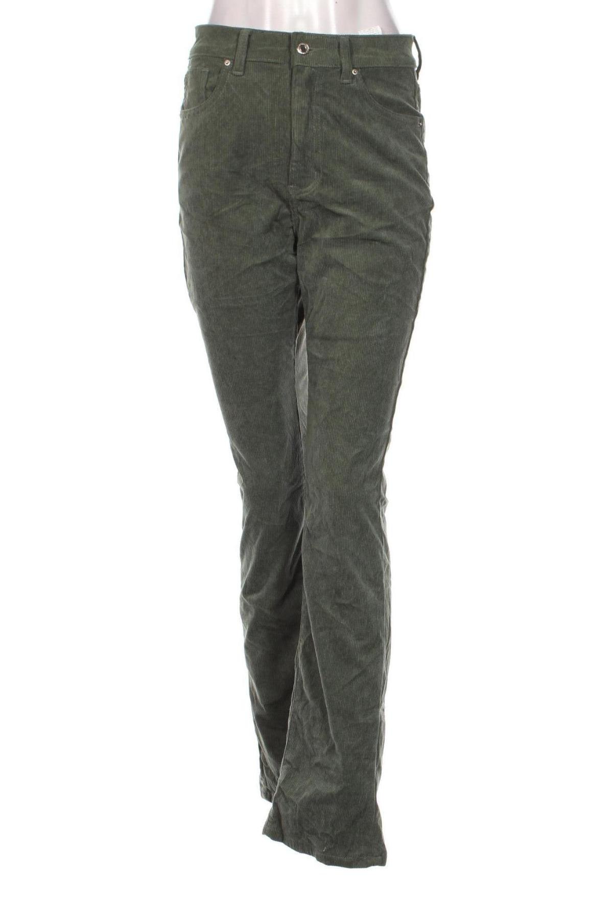 Pantaloni de velvet de femei SHEIN, Mărime M, Culoare Verde, Preț 95,99 Lei