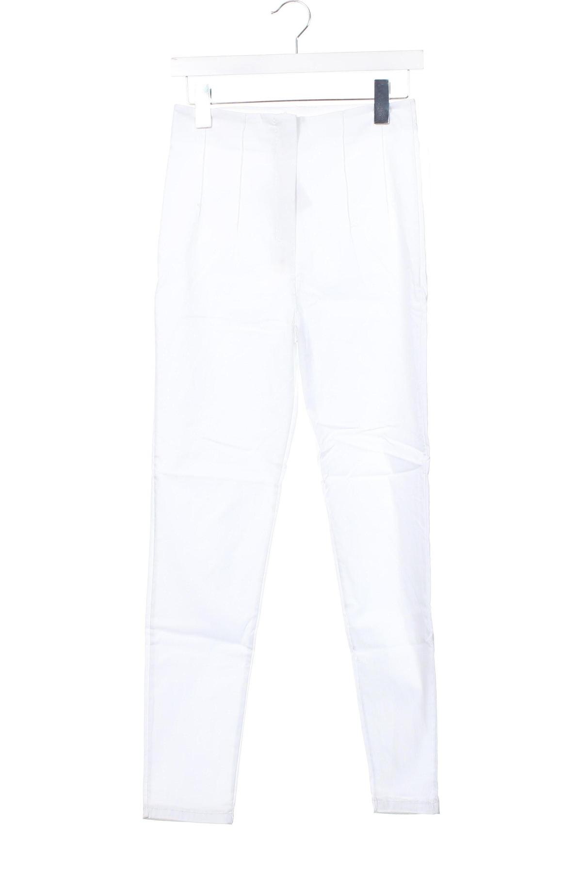 Pantaloni de femei Made In Italy, Mărime XS, Culoare Alb, Preț 117,35 Lei