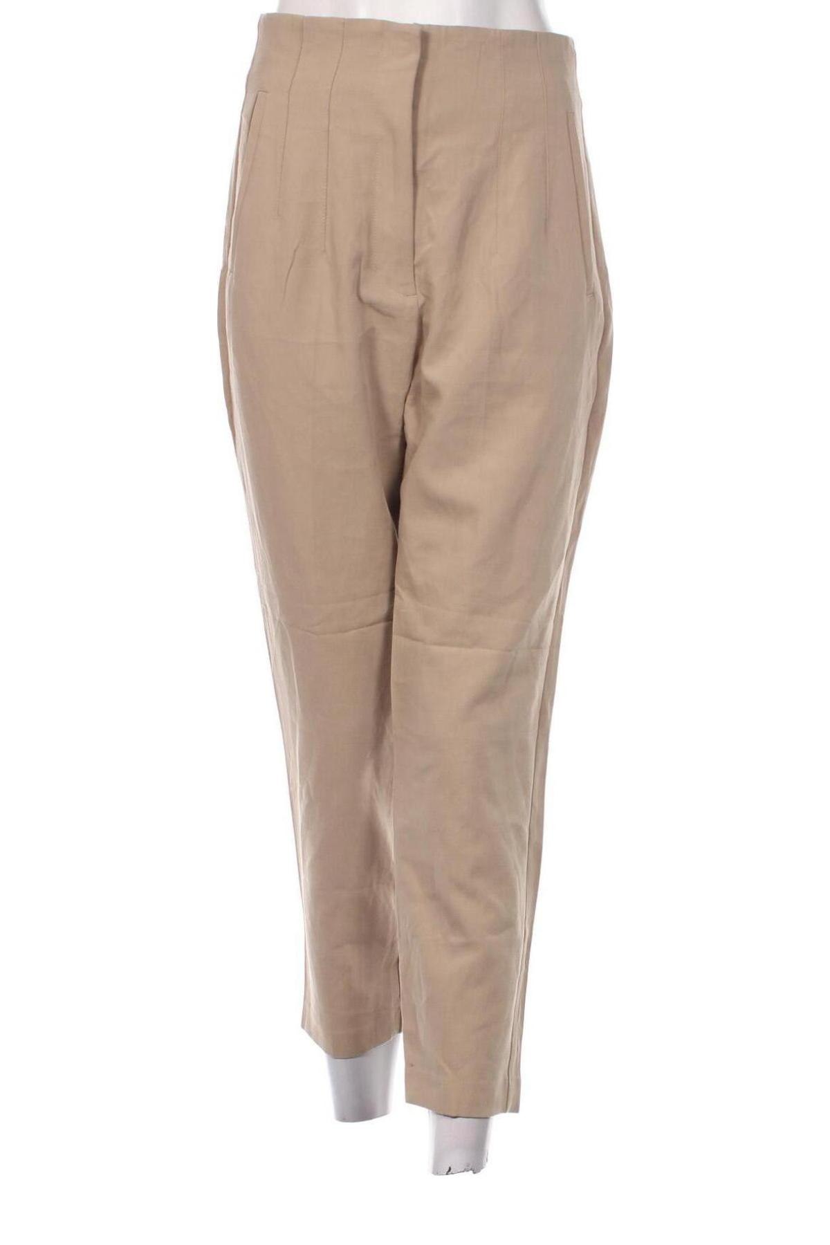 Damenhose Zara, Größe M, Farbe Beige, Preis 18,99 €