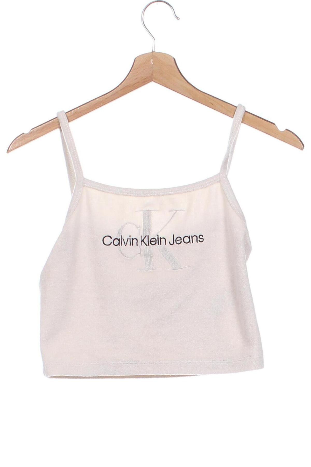 Dámske tielko  Calvin Klein Jeans, Veľkosť XS, Farba Kremová, Cena  13,81 €