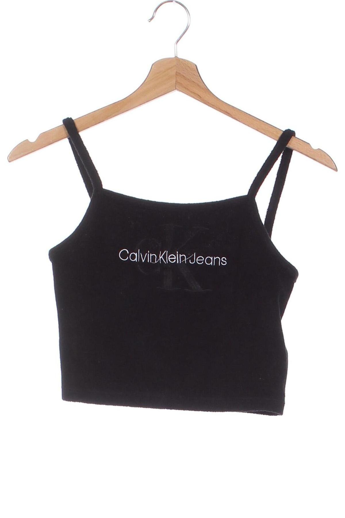 Damentop Calvin Klein Jeans, Größe XS, Farbe Schwarz, Preis € 13,81