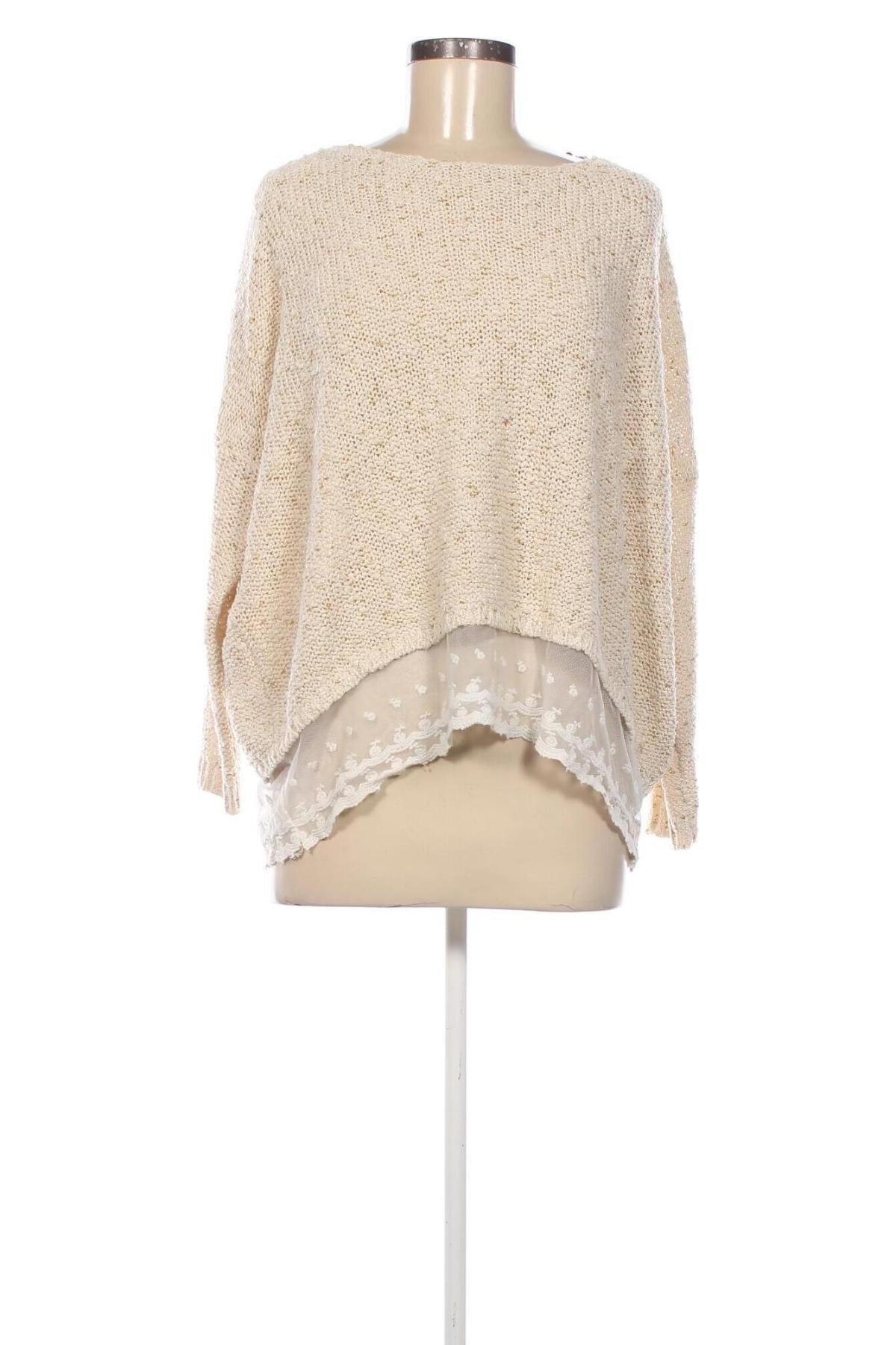 Damenpullover Love Look, Größe XXL, Farbe Beige, Preis 20,49 €