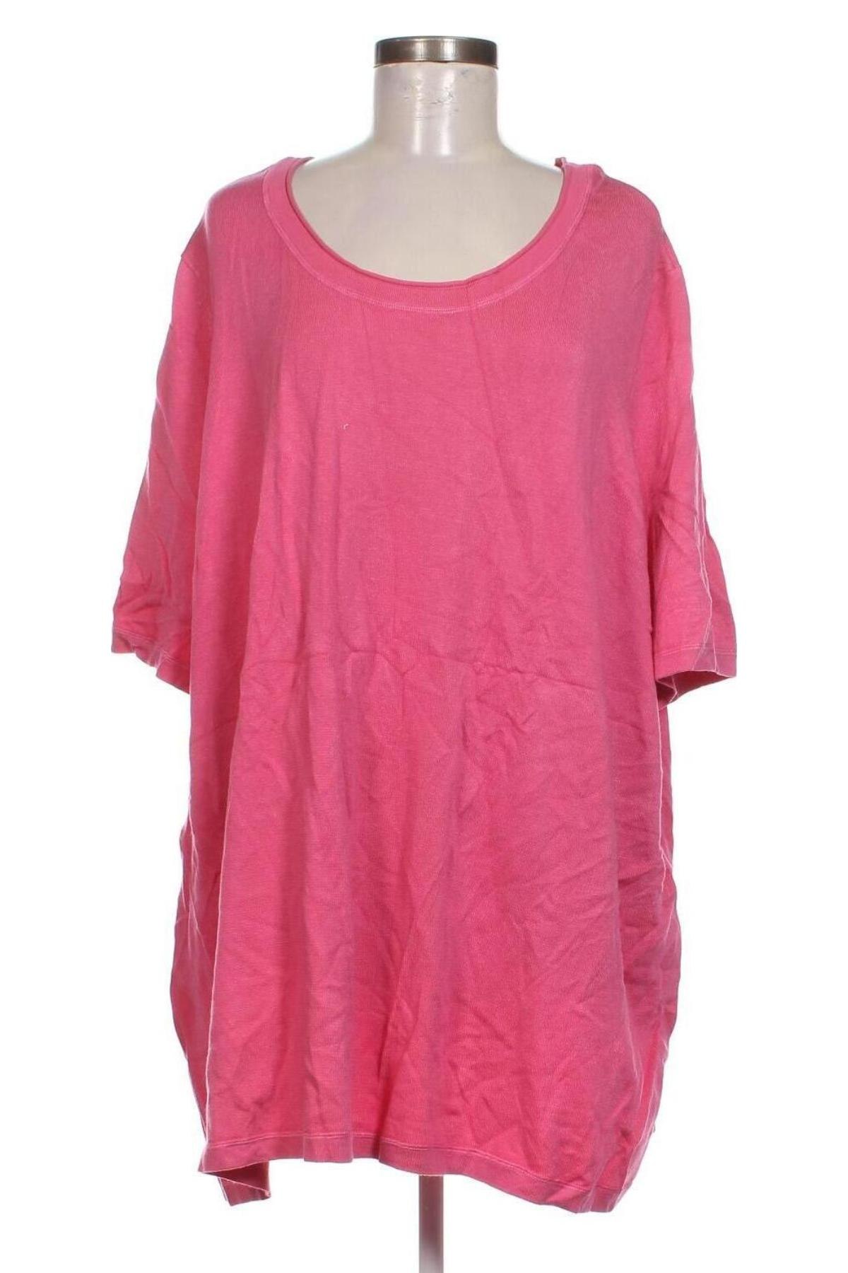 Damenpullover Ulla Popken, Größe 5XL, Farbe Rosa, Preis 28,99 €