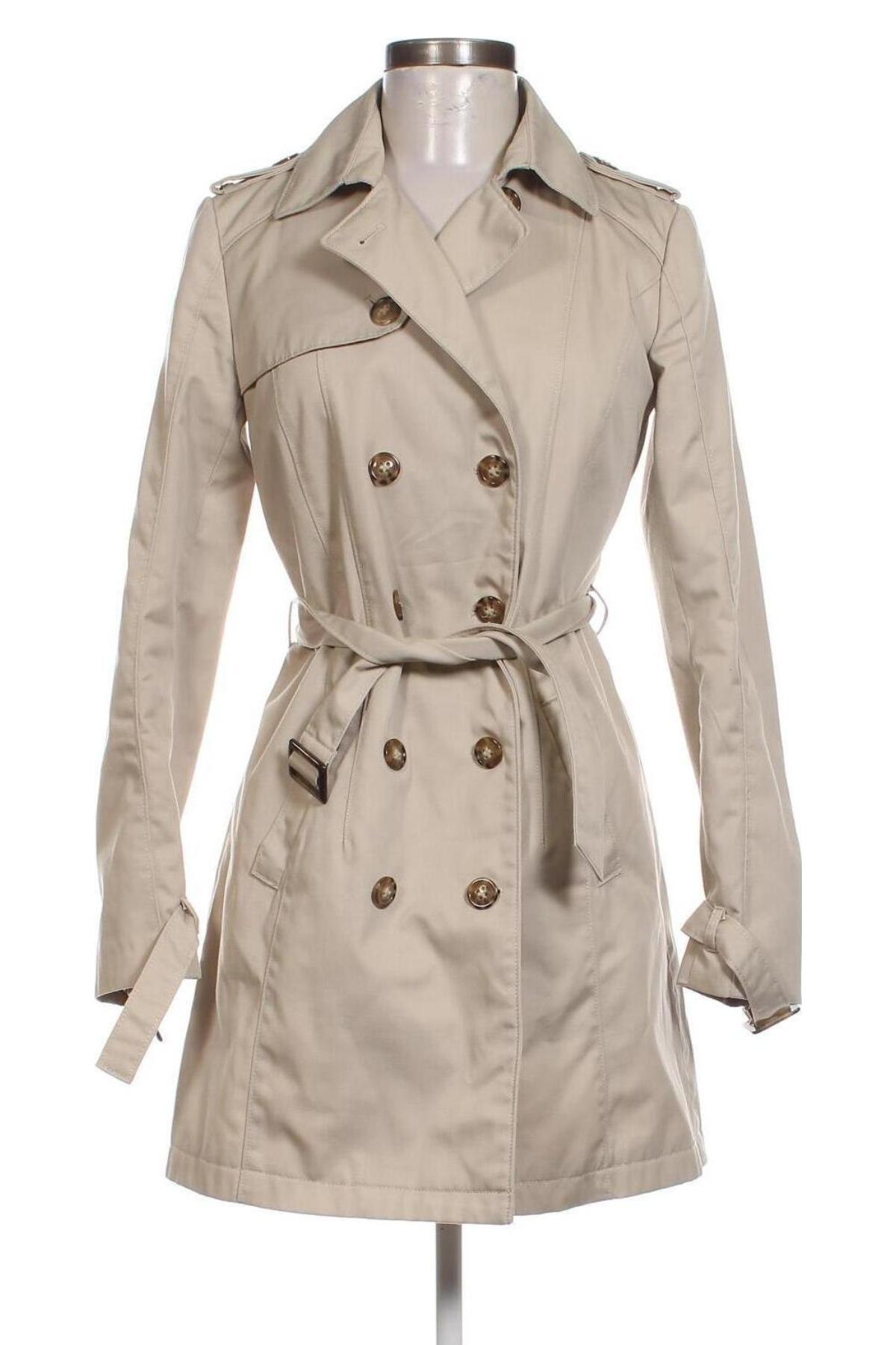 Damen Trenchcoat Camaieu, Größe S, Farbe Beige, Preis 24,49 €