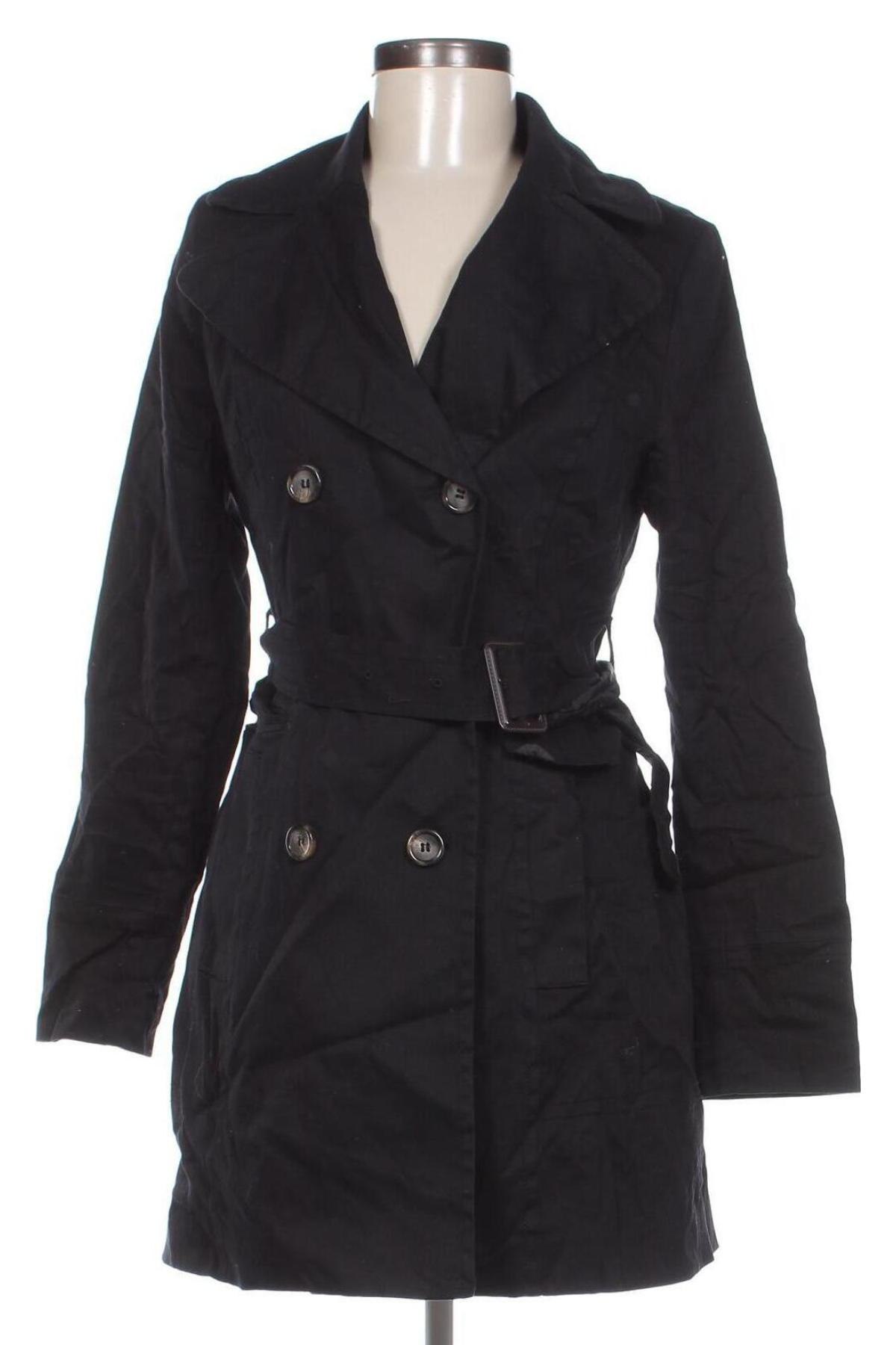 Damen Trench Coat H&M, Größe M, Farbe Schwarz, Preis € 47,99