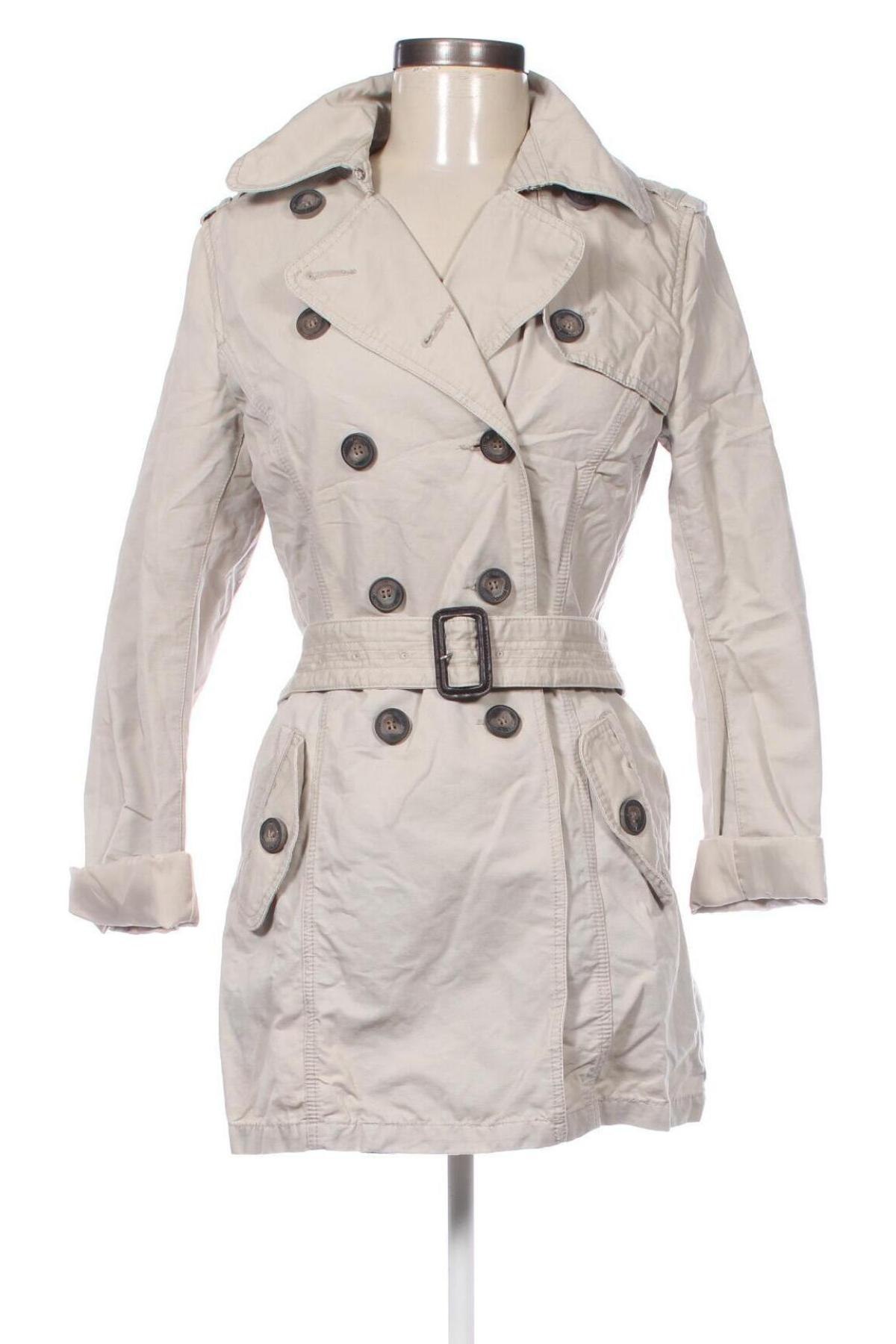 Damen Trench Coat H&M L.O.G.G., Größe S, Farbe Beige, Preis € 19,49