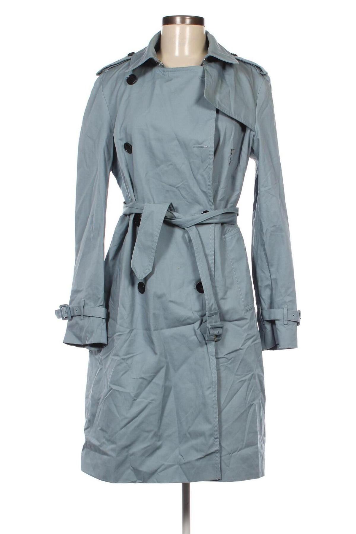 Trench de femei Mango, Mărime L, Culoare Albastru, Preț 112,99 Lei