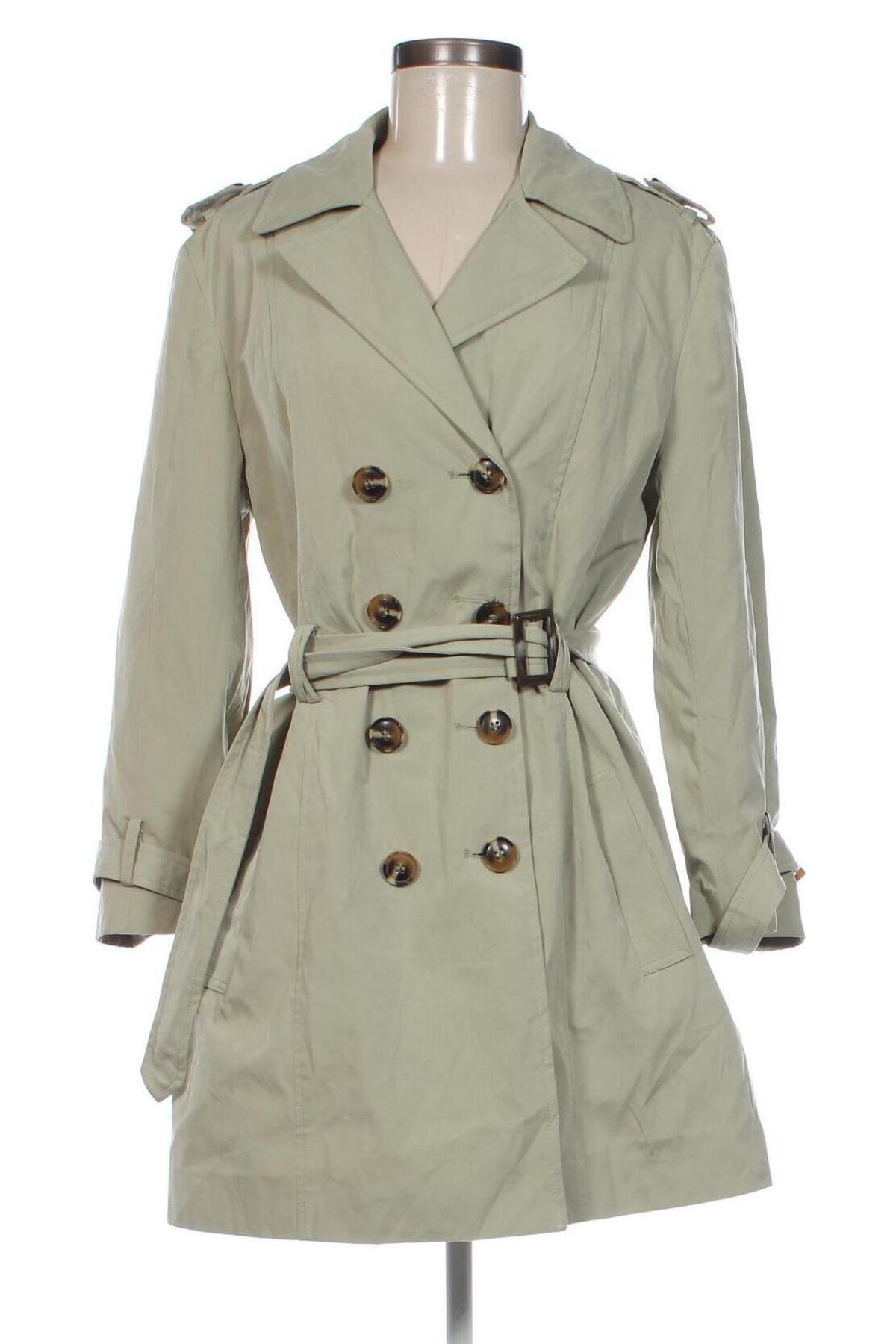 Damen Trenchcoat Manguun, Größe M, Farbe Grün, Preis 47,99 €