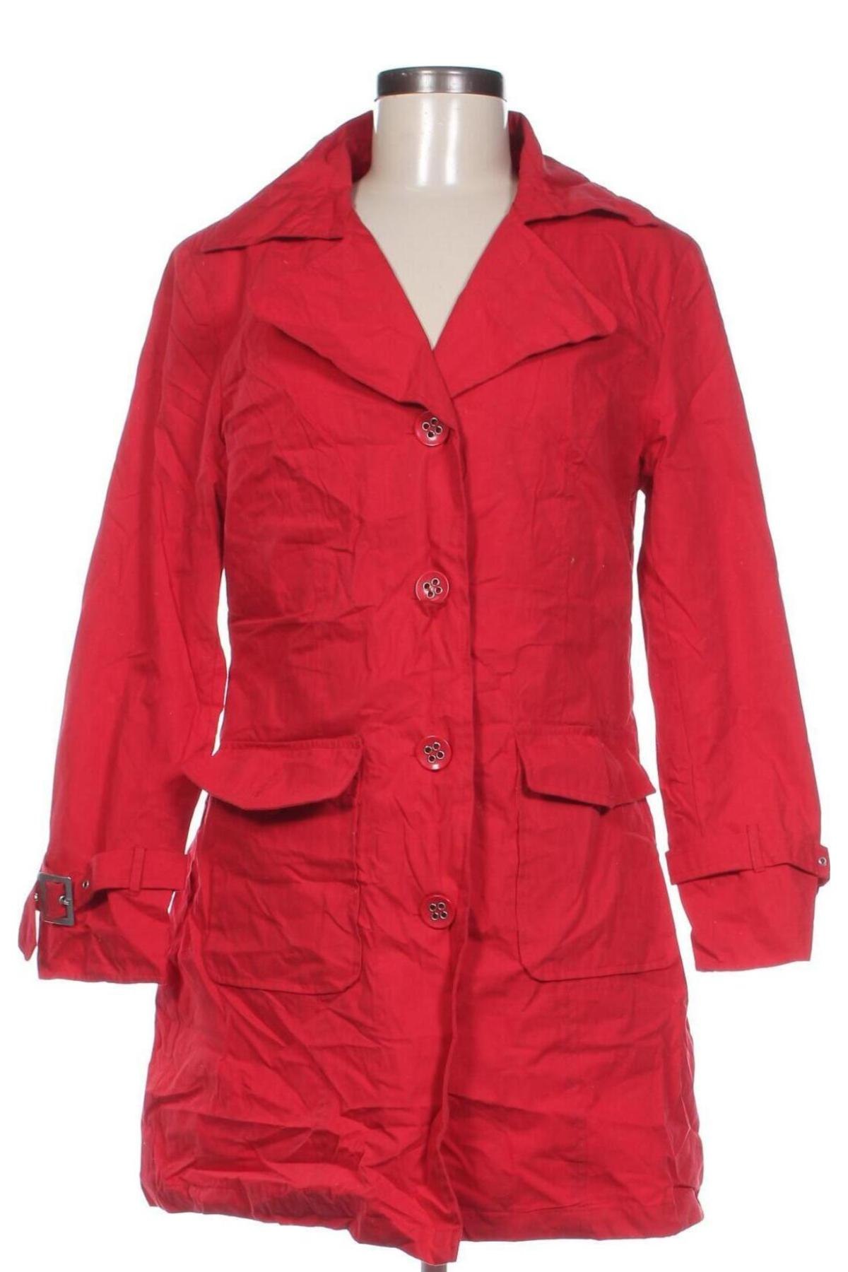 Damen Trench Coat Mode Classics, Größe M, Farbe Rot, Preis € 47,99