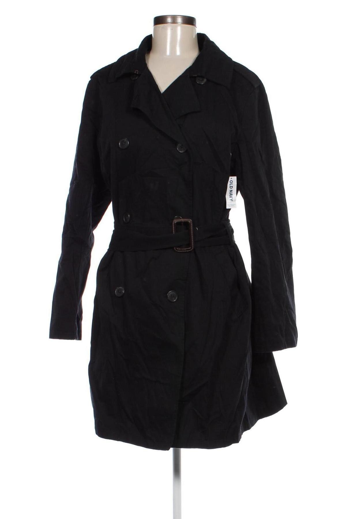 Trench de femei Old Navy, Mărime L, Culoare Negru, Preț 717,99 Lei