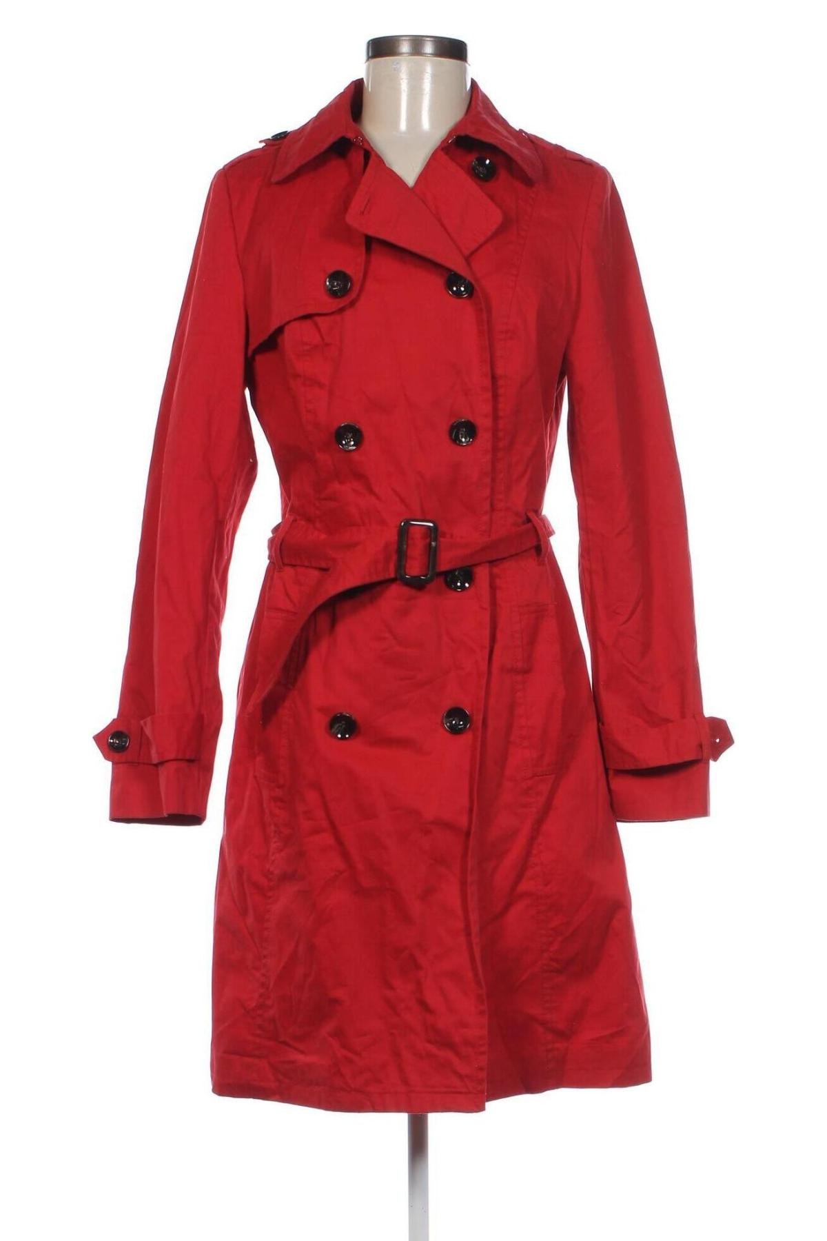 Damen Trenchcoat Promod, Größe M, Farbe Rot, Preis 66,99 €