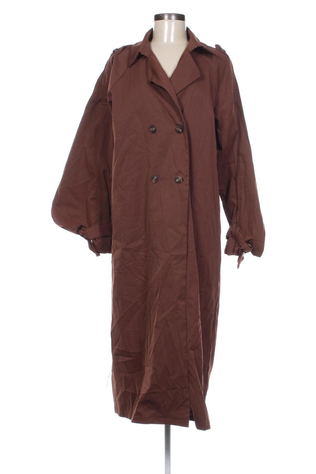 Damen Trenchcoat SHEIN, Größe S, Farbe Braun, Preis 19,49 €