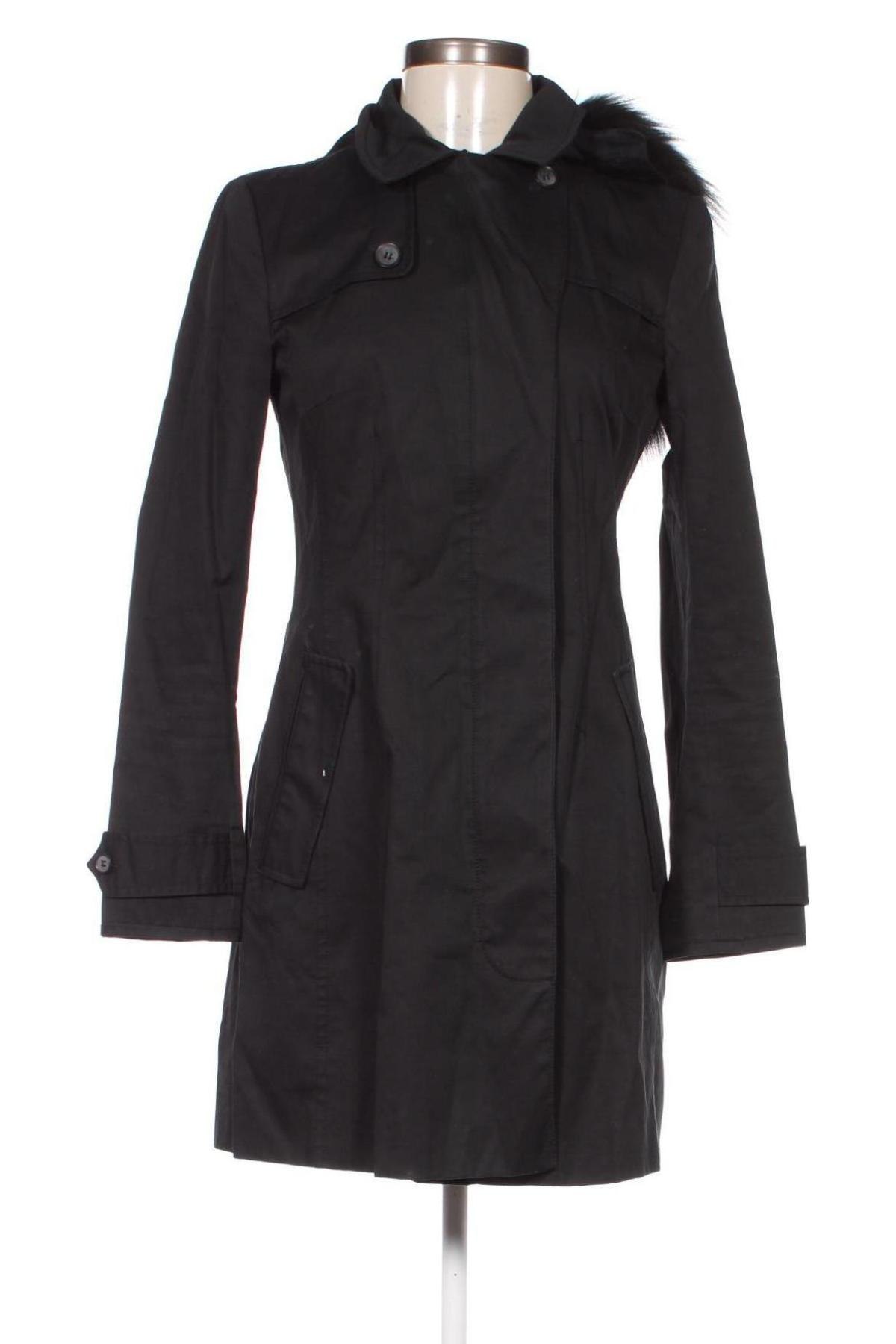 Damen Trenchcoat Zara, Größe S, Farbe Schwarz, Preis 28,13 €