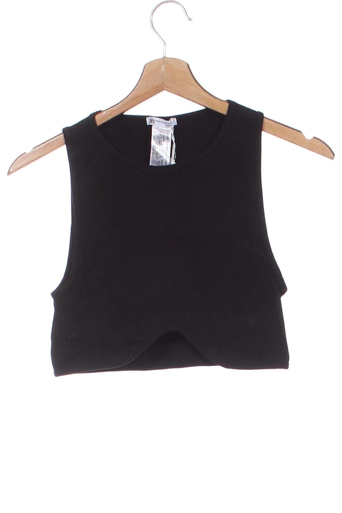 Top sport de damă. Zara, Mărime XS, Culoare Negru, Preț 117,35 Lei